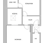 Miete 2 Schlafzimmer wohnung von 59 m² in Dresden