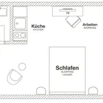 Miete 1 Schlafzimmer wohnung von 25 m² in Wolfsburg