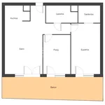 Rent 3 bedroom apartment of 57 m² in Białystok