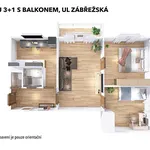 Pronajměte si 3 ložnic/e byt o rozloze 59 m² v Šumperk