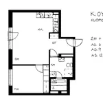 Rent 2 bedroom apartment of 52 m² in Kuopio