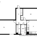 Vuokraa 2 makuuhuoneen asunto, 62 m² paikassa Kirkkonummi