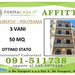 Rent 3 bedroom apartment of 50 m² in Palermo