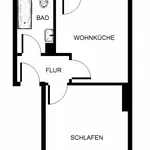 Rent 1 bedroom apartment of 33 m² in Gelsenkirchen