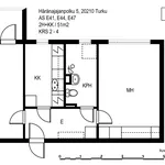 Rent 2 bedroom apartment of 51 m² in Turku