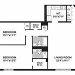 Rent 2 bedroom apartment of 101 m² in New York