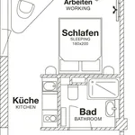 Miete 1 Schlafzimmer wohnung von 30 m² in Frankfurt am Main