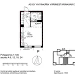 Vuokraa 1 makuuhuoneen asunto, 31 m² paikassa Hyvinkaa