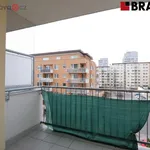 Pronájem bytu 1+kk, Brno - Lesná, Dusíkova ulice, balkón, sklep, garážové stání