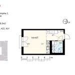 Vuokraa 1 makuuhuoneen asunto, 28 m² paikassa Espoo