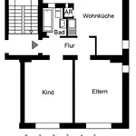 Miete 2 Schlafzimmer wohnung von 55 m² in Witten