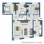 Miete 4 Schlafzimmer wohnung von 104 m² in Berlin