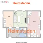 Rent 3 bedroom apartment of 59 m² in Ostrava