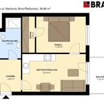 Rent 2 bedroom apartment of 43 m² in Brno