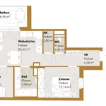 Rent 3 bedroom apartment of 62 m² in Vienna