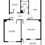 Miete 3 Schlafzimmer wohnung von 59 m² in Gelsenkirchen