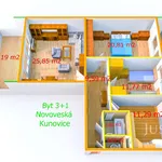 Rent 3 bedroom apartment of 111 m² in Kunovice