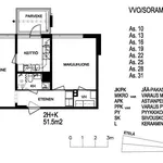 Vuokraa 2 makuuhuoneen asunto, 51 m² paikassa Lahti