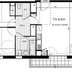 Appartement de 57 m² avec 3 chambre(s) en location à Clermont Ferrand