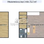 Pronajměte si 1 ložnic/e byt o rozloze 72 m² v Dobřichov