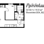 Rent 2 bedroom apartment of 45 m² in Kuopio