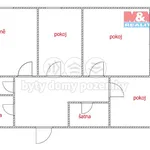 Pronajměte si 3 ložnic/e byt o rozloze 74 m² v Děčín