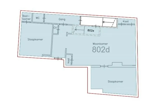 Huur 2 slaapkamer appartement van 75 m² in Gouda