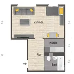 Miete 1 Schlafzimmer wohnung von 34 m² in Halle (Saale)