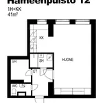 Rent 1 bedroom apartment of 41 m² in Tampere