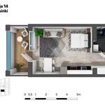 Rent 1 bedroom apartment of 31 m² in Pohjois-Pasila,