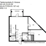 Rent 2 bedroom apartment of 67 m² in Jaakkola,