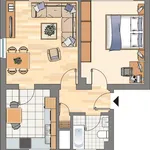 Miete 2 Schlafzimmer wohnung von 47 m² in Dortmund