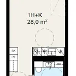 Vuokraa 1 makuuhuoneen asunto, 28 m² paikassa Vantaa