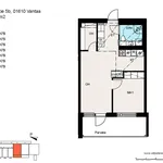 Rent 2 bedroom apartment of 46 m² in Vantaa