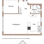 Rent 2 rooms apartment of 44 m² in Stockholm