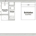 Miete 1 Schlafzimmer wohnung von 22 m² in Cologne