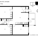 Rent 3 bedroom apartment of 77 m² in Peltola,