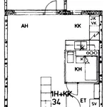 Vuokraa 1 makuuhuoneen asunto, 34 m² paikassa Tuusula