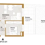 Miete 2 Schlafzimmer wohnung von 47 m² in Vienna