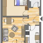 Miete 2 Schlafzimmer wohnung von 45 m² in Dortmund