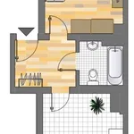 Miete 1 Schlafzimmer wohnung von 42 m² in Dortmund