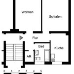 Miete 2 Schlafzimmer wohnung von 57 m² in Duisburg