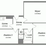 Appartement de 50 m² avec 3 chambre(s) en location à ORLEANS