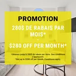  appartement avec 1 chambre(s) en location à Montreal