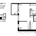 Vuokraa 3 makuuhuoneen asunto, 67 m² paikassa Viikki,