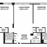 Rent 2 bedroom apartment of 105 m² in New York