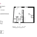 Rent 2 bedroom apartment of 51 m² in Vantaa