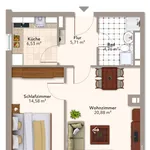 Miete 2 Schlafzimmer wohnung von 52 m² in Munich