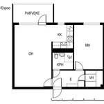 Rent 2 bedroom apartment of 49 m² in Espoo