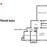 Pronajměte si 3 ložnic/e byt o rozloze 92 m² v smichov